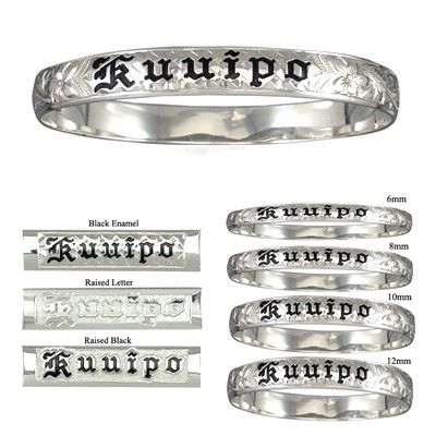 White gold hawaiian bracelet top